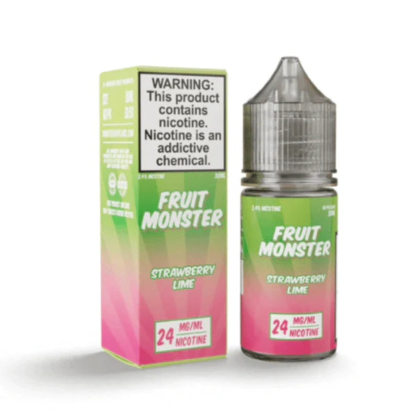 Strawberry Lime By Jam Monster Salts E-Liquid with Packaging