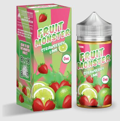 Strawberry Lime by Jam Monster Series E-Liquid with Packaging