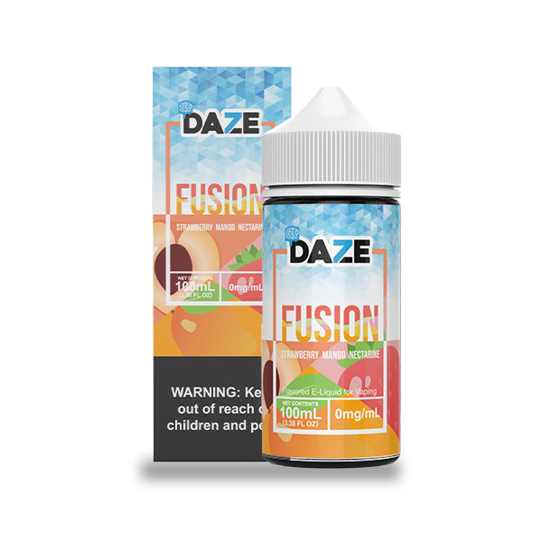 Strawberry Mango Nectarine Iced by 7Daze Fusion 100mL with Packaging