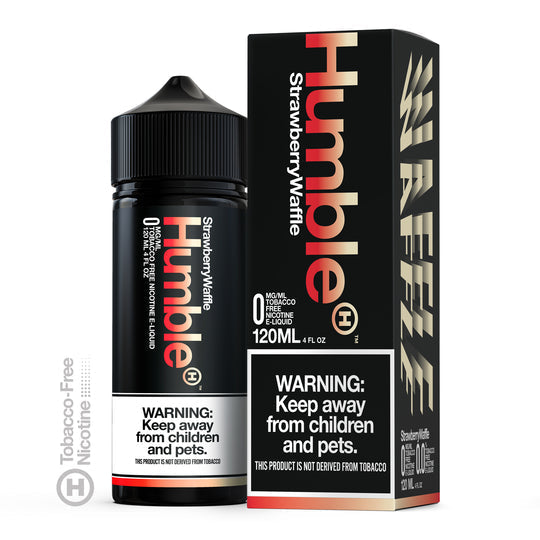 Strawberry Waffle Tobacco-Free Nicotine By Humble 120ML with packaging
