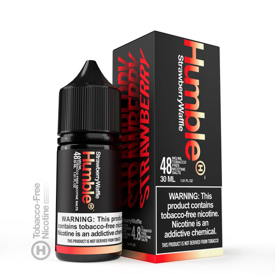 Strawberry Waffle Tobacco-Free Nicotine By Humble Salts 30ml with packaging