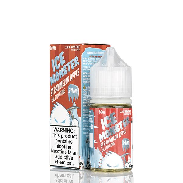 Strawmelon Apple By Ice Monster Salts E-Liquid with packaging