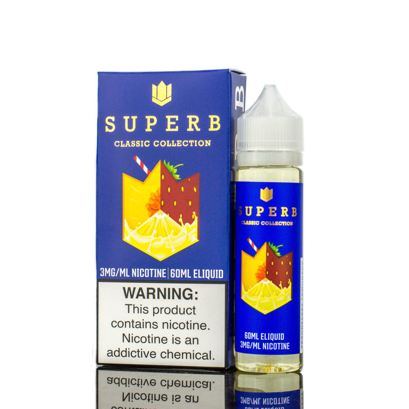 SUPERB CLASSIC COLLECTION 60ML eLiquid Peachberry Lemonade with Packaging