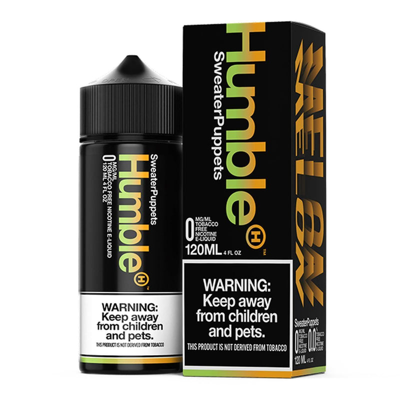 Sweater Puppets by Humble Tobacco-Free Nicotine 120ML with packaging