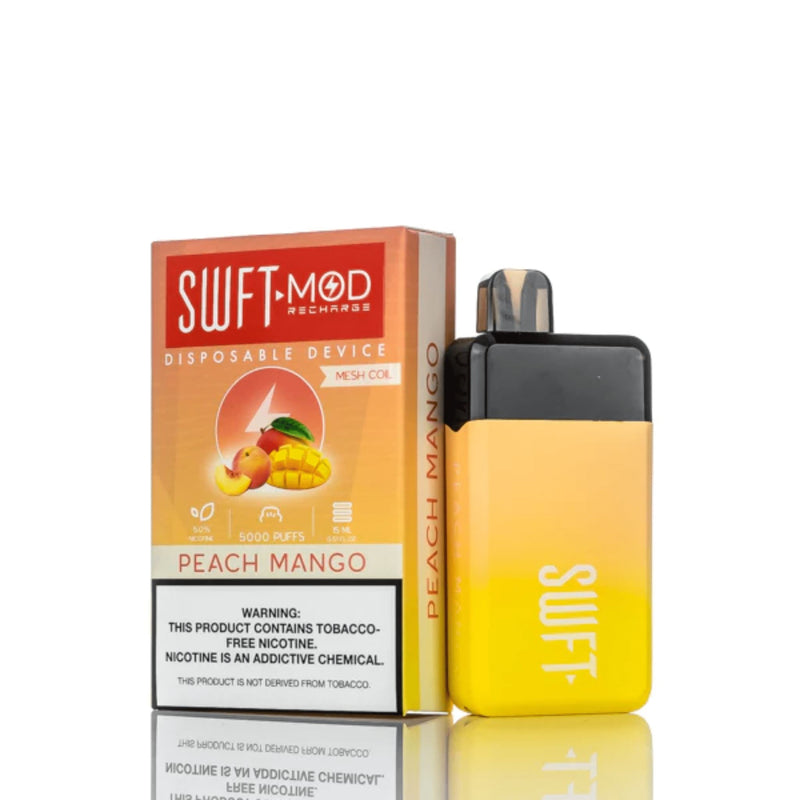 SWFT Mod Disposable | 5000 Puffs | 15mL peach mango with packaging