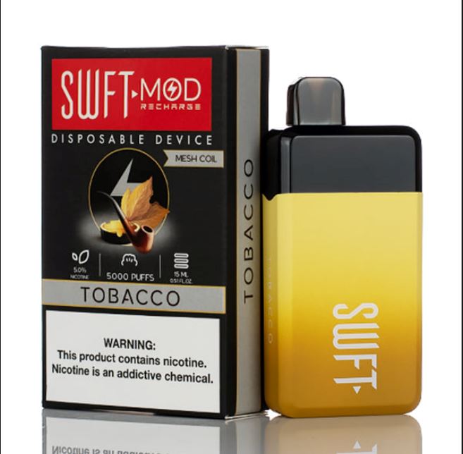 SWFT Mod Disposable | 5000 Puffs | 15mL tobacco with packaging