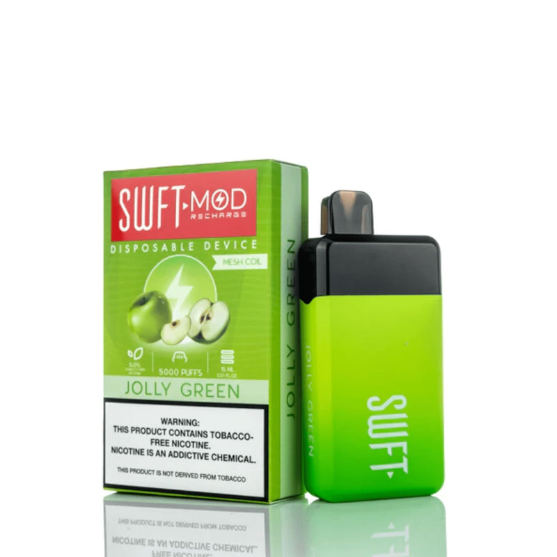 SWFT Mod Disposable | 5000 Puffs | 15mL jolly green with packaging