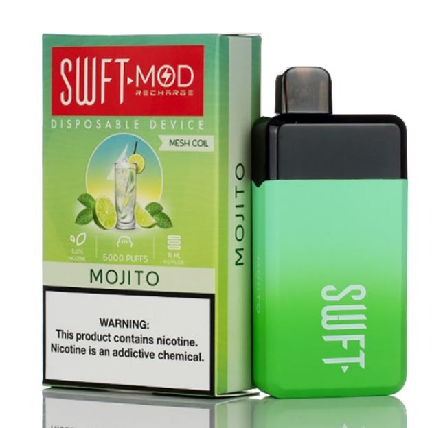 SWFT Mod Disposable | 5000 Puffs | 15mL mojito with packaging
