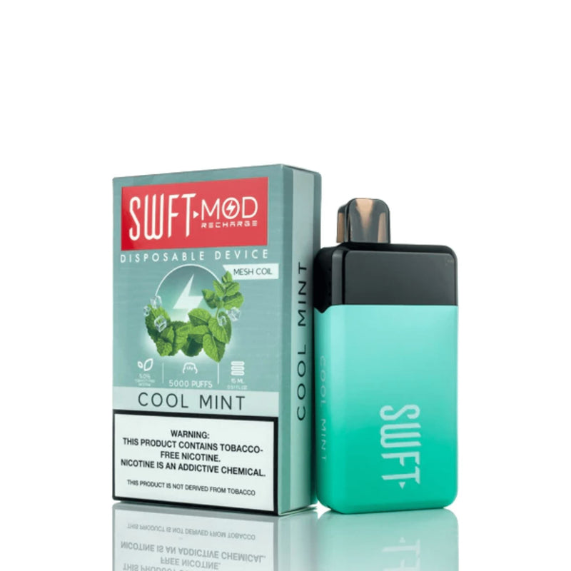 SWFT Mod Disposable | 5000 Puffs | 15mL cool mint with packaging