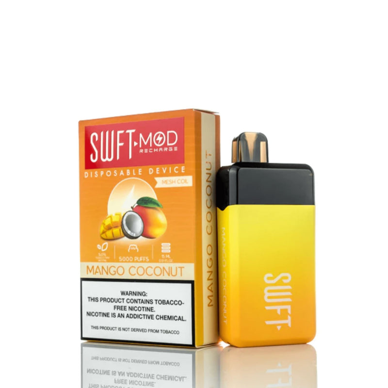 SWFT Mod Disposable | 5000 Puffs | 15mL mango coconut with packaging