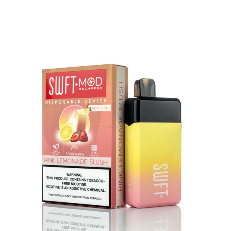 SWFT Mod Disposable | 5000 Puffs | 15mL pink lemonade slush with packaging