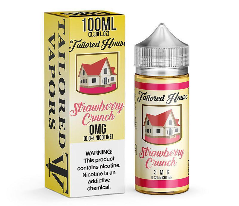 TAILORED HOUSE | Strawberry Crunch 100ML eLiquid with packaging