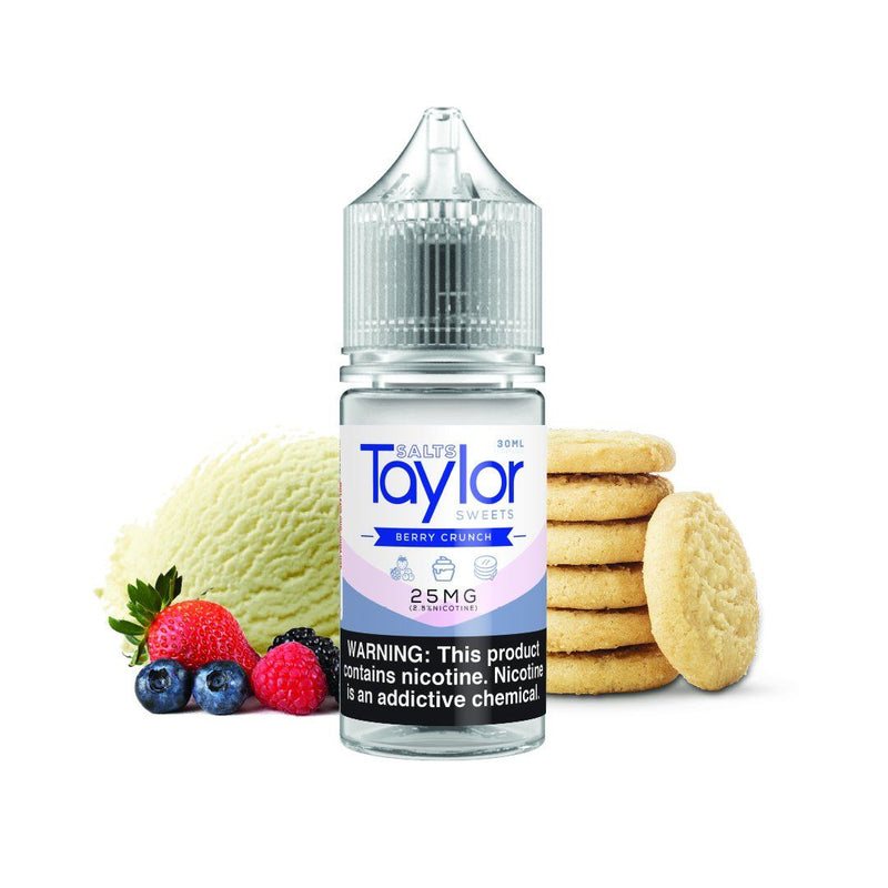  Berry Crunch by Taylor Fruits Salts 30ml bottle with background