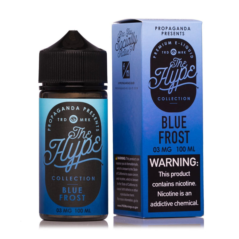 Blue Frost by The Hype Collection 100ml with packaging