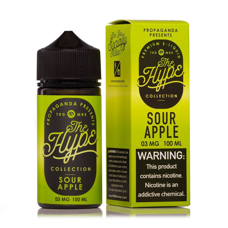 Sour Apple by The Hype Collection 100ml with packaging