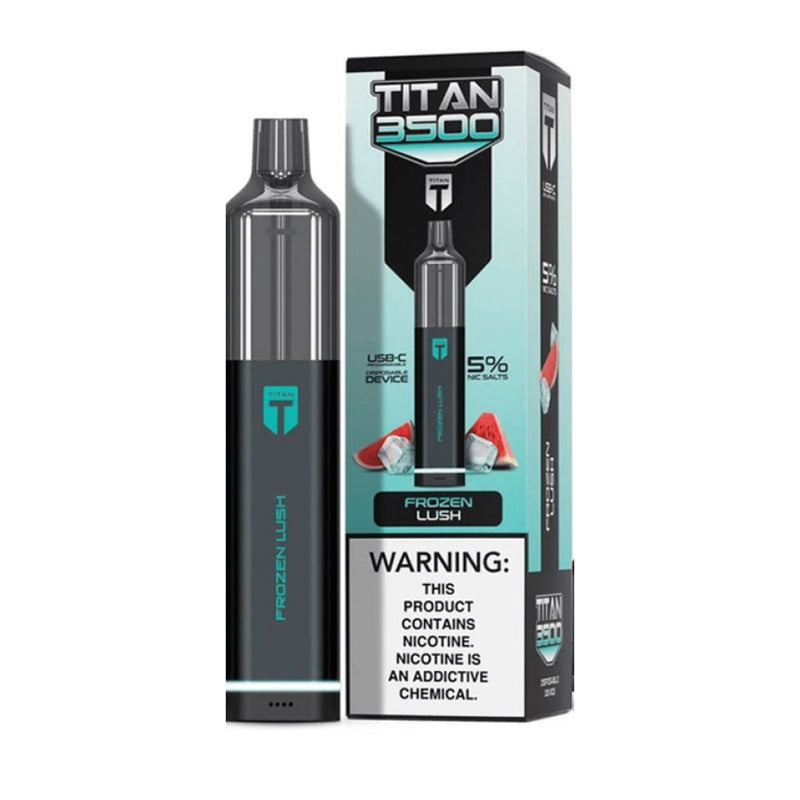 Titan Disposable | 3500 Puffs | 9mL Frozen Lush with packaging