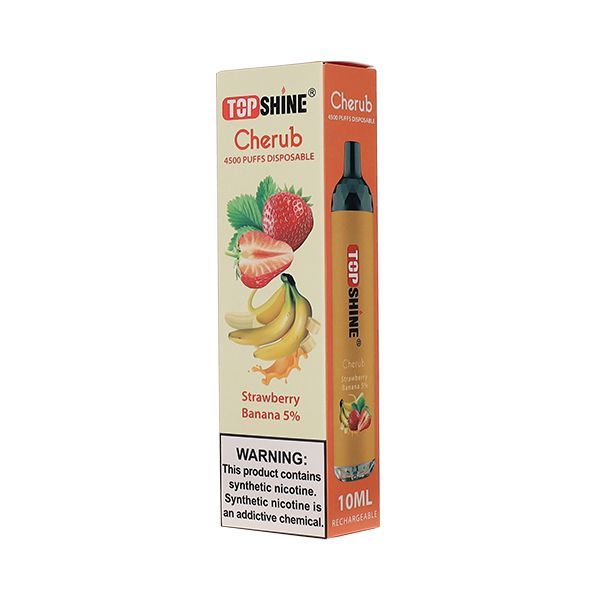 Topshine Disposable 4500 Puffs 10mL strawberry banana with packagign