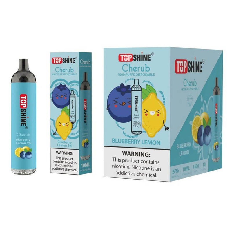Topshine Disposable 4500 Puffs 10mL blueberry lemon with packaging