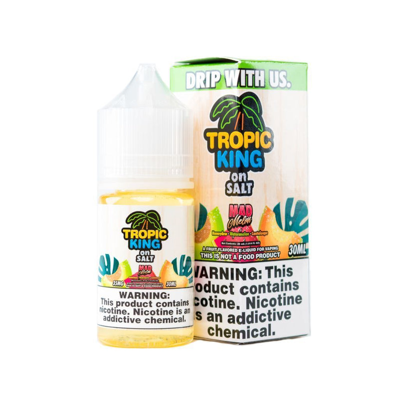 TROPIC KING ON SALT | Mad Melon 30ML eLiquid with packaging