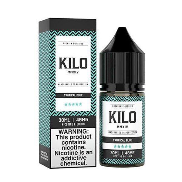 Tropical Blue by Kilo Salt E-Liquid with packaging