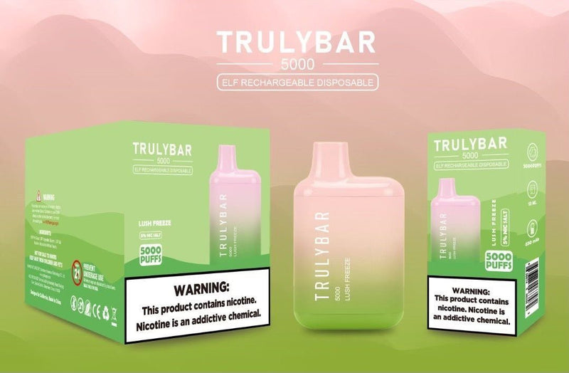 Truly Bar (Elf Edition) 5000 Puffs 13mL lush freeze with packaging