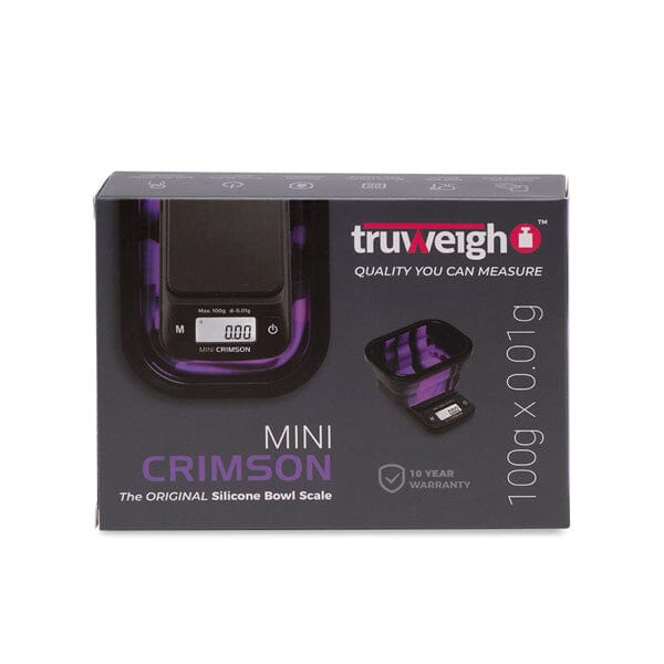 Truweigh Mini Crimson Scale Collapsible Bowl - Black Purple packaging