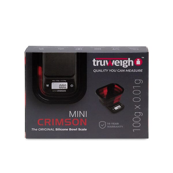 Truweigh Mini Crimson Scale Collapsible Bowl - Black Red packaging