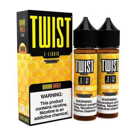 Banana Amber by Twist E-Liquids 120ml with packaging