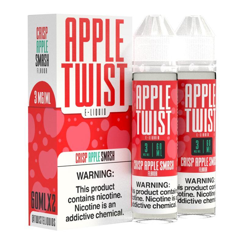 Crisp Apple Smash by Twist E-Liquids 120ml with packaging