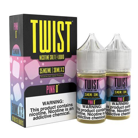 Pink 0° by Twist Salt E-Liquids 60ml with packaging