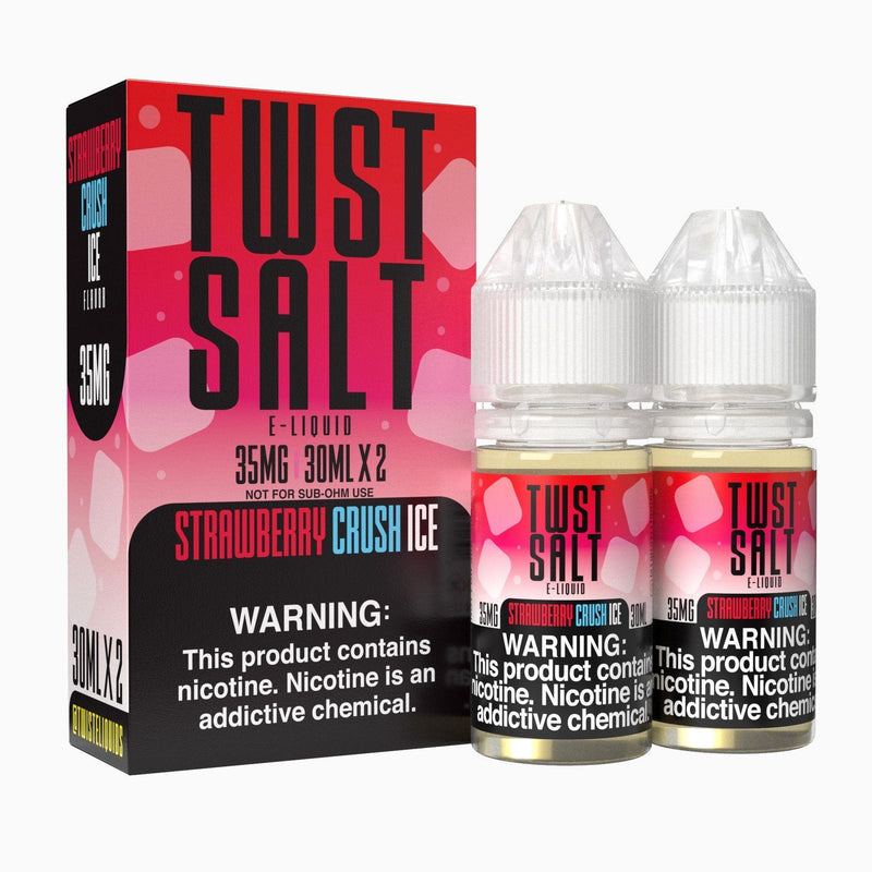 Strawberry Crush Ice by Twist Salt E-Liquids 60ml with packaging