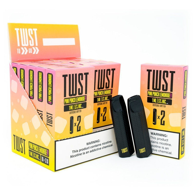 TWST E-liquids Disposable (2 Packs - Box of 10) pink punch lemonade with packaging
