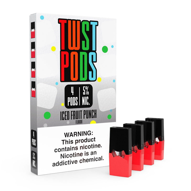 TWST PODS | Iced Fruit Punch JUUL Compatible Pods - 5 Pack with packaging