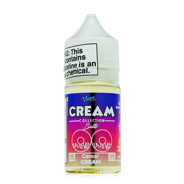 Cereal Cream by Vape 100 Cream Salt E-Liquid 30mL bottle
