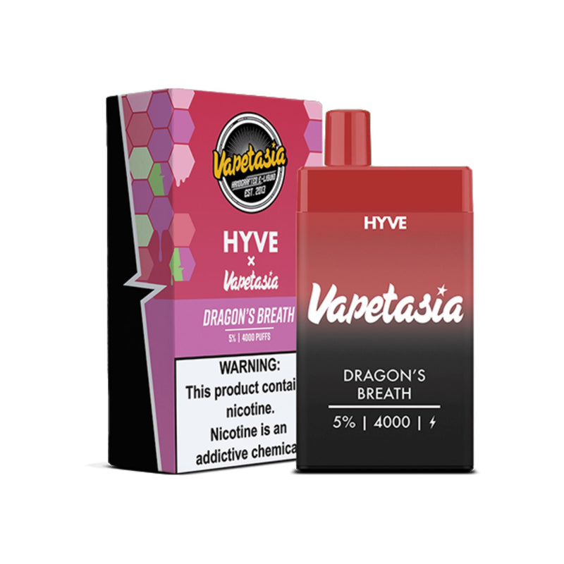 Vapetasia Hyve Mesh Disposable 4000 Puffs 10mL dragon's breath with Packaging