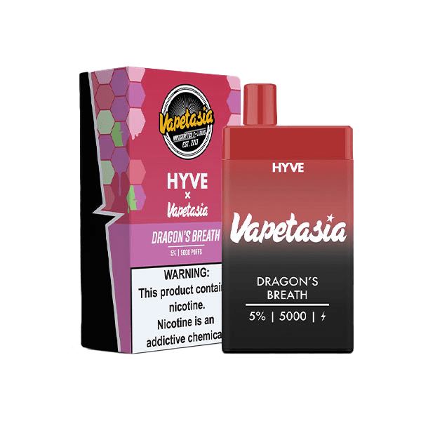 Vapetasia Hyve Mesh Disposable | 5000 Puffs | 12mL dragon's breath with packaging