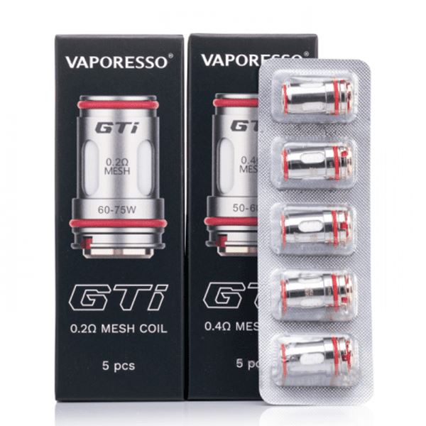 Vaporesso GTi Replacement Coils 5-Pack 0.2ohm mesh coil with packaging
