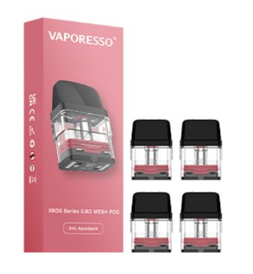 Vaporesso XROS Pods | 4-Pack - 0.8ohm with packaging