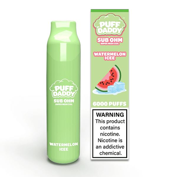 VDX Puff Daddy Disposable | 6000 Puffs | 14mL - Watermelon Icee with packaging