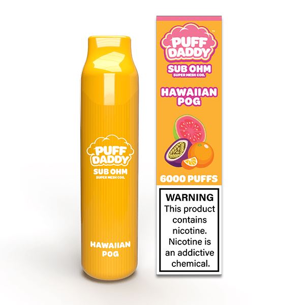 VDX Puff Daddy Disposable | 6000 Puffs | 14mL - Hawaiian POG with packaging
