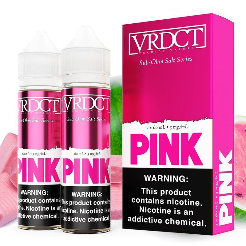 Pink by VERDICT SUB OHM SALT SERIES E-Liquid 2X 60ml with packaging