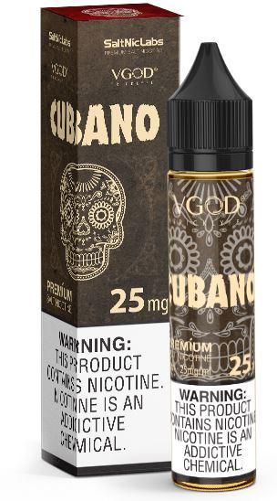  Cubano by VGOD SaltNic 30ml with packaging