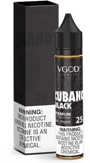  Cubano Black by VGOD SaltNic 30ml with packaging