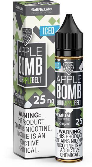 Iced Apple Bomb by VGOD SaltNic 30ml with packaging