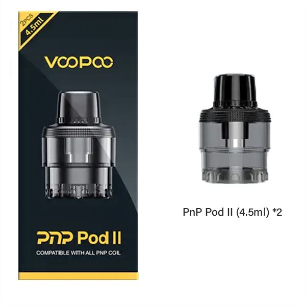 VooPoo PnP Replacement Pods | 2-Pack Pnp Pod 4.5mL with packaging
