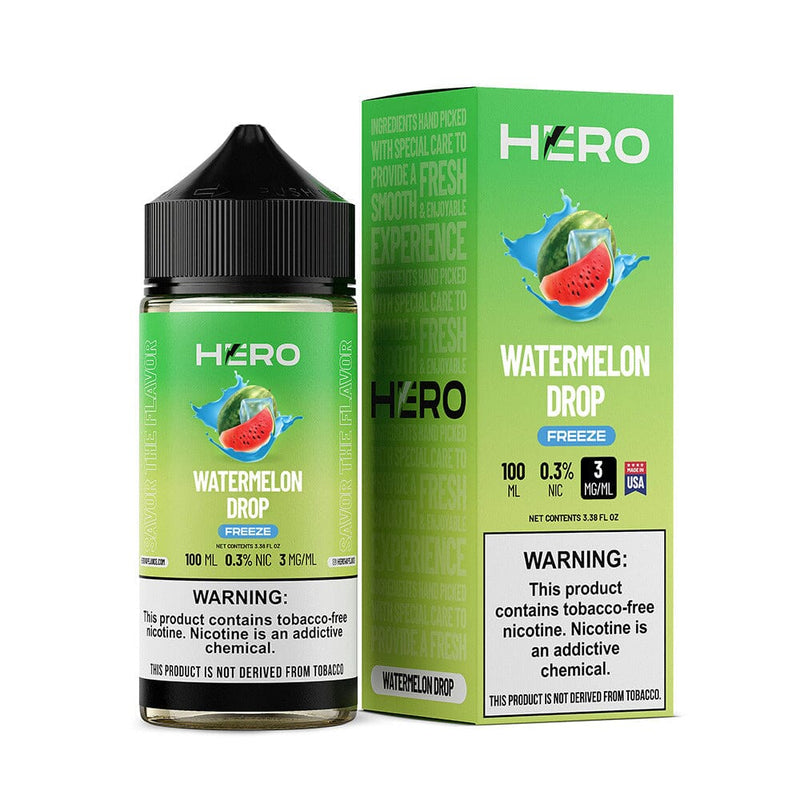 Watermelon Drop Freeze by Hero E-Liquid 100mL (Freebase)
