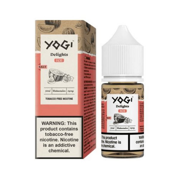 Watermelon Ice by Yogi Delights Tobacco-Free Nicotine Salt 30ml with packaging