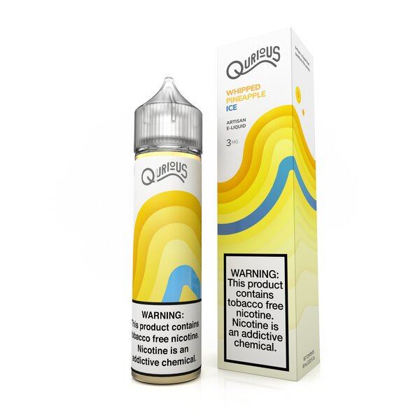 Whipped Pineapple Ice by Qurious Synthetic 60ml with packaging