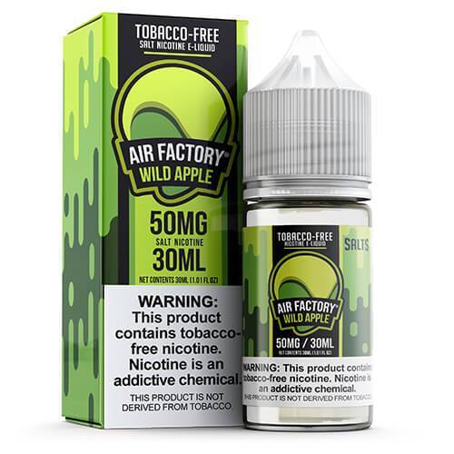 Wild Apple by Air Factory Salt Synthetic Nicotine E-Liquid with packaging