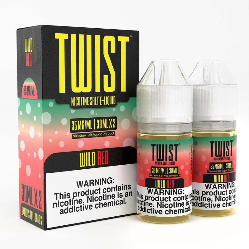 Wild Red by Twist Salt E-Liquid 60mL with packaging